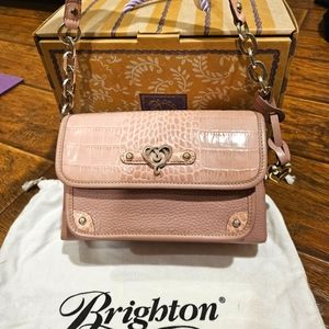 Brighton Mini Leather Bag (Dusty pink)